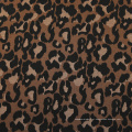 Têxteis personalizados Tecido e têxteis para roupas Rayon Yarn tingido Tiny Leopard Jacquard Jersey Fabric Wet malha OEM aceita